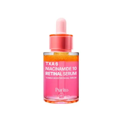 Purito TXA 6 Niacinamide 10 Retinal Serum Toning Booster Facial Serum 30ml (Korea)