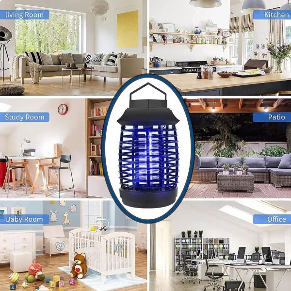New HK-1217 Electronic Mosquito Killer with UV Light, Silent Operation, USB Power, and Easy-Clean Design for Indoor Use