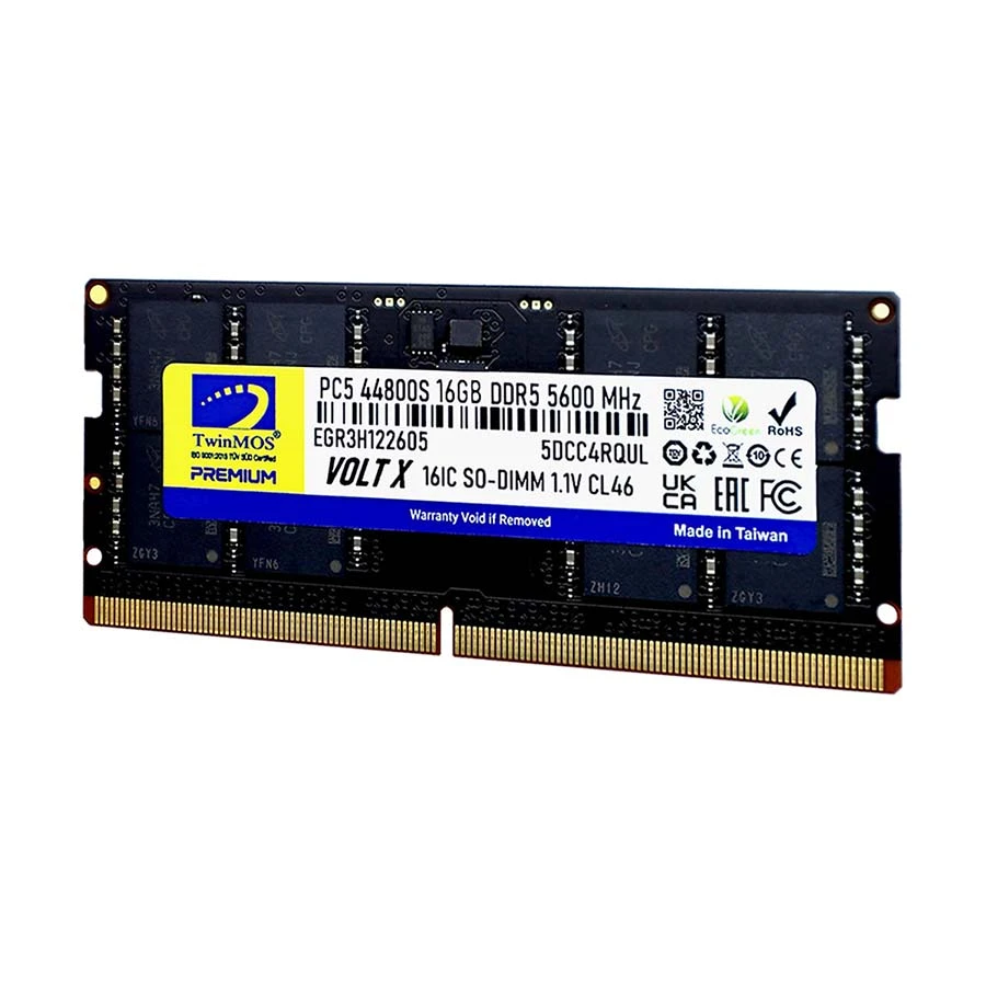 TwinMOS 16GB DDR5L 5600MHz SO-DIMM Laptop RAM