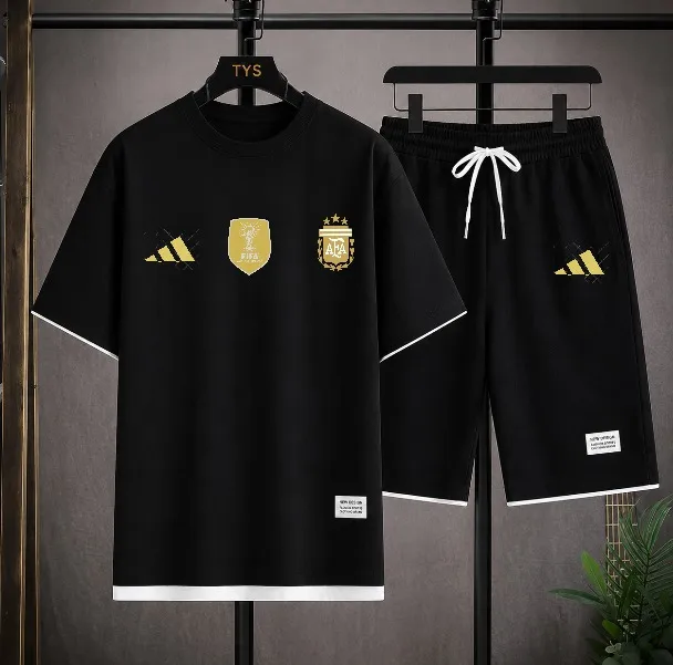 World Cup Mesh Tee and Short Pant Combo, Waist 28 to 36