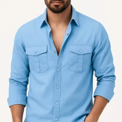 Full sleeves double pocket Shirt