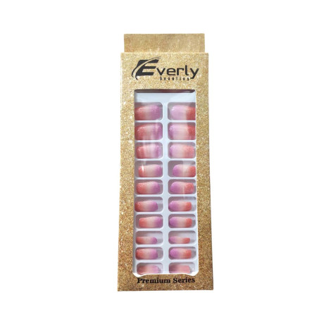 Everly Natural Fake Nails 24pcs - H210 (China)