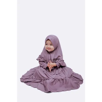 Little Girls' Cherry Fabric Borka and Hijab, Sizes 26 to 34