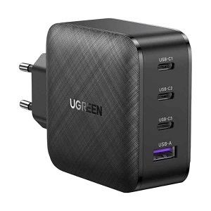 Ugreen CD224 65W 3 Port USB-C & 1 Port USB PD Black Charger