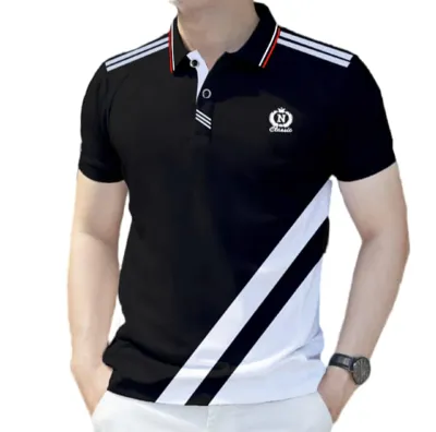 Men's Knit Cotton Half Sleeve Polo Shirt, 190 GSM, 2 Colours