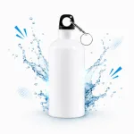 Water Bottle White 500ml – Lightweight Aircraft-Grade Aluminum Portable Sports & Travel Bottle with Glossy Finish & Carton Box (Model: INTE-7801)