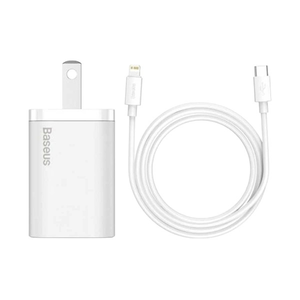 Baseus TZCCSUP-A02 Super Si QC USB-C 20W CN White Charger