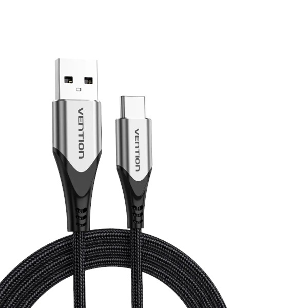 Vention Cotton Braided 1M USB 2.0 A to C 3A Cable