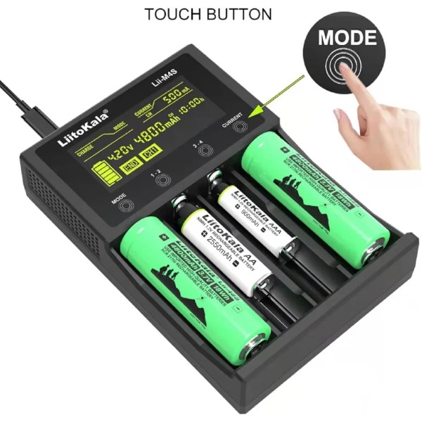 Liitokala Lii M4S 4-Slot Multifunctional Battery Charger