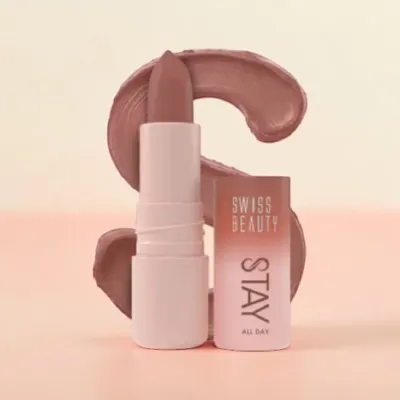 Swiss Beauty Stay All Day Lipstck - 01 Pouty (PRC (China)