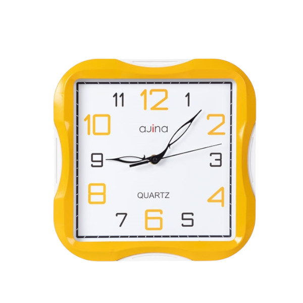 Turban SQ Curve Wall Clock Yellow (Test)