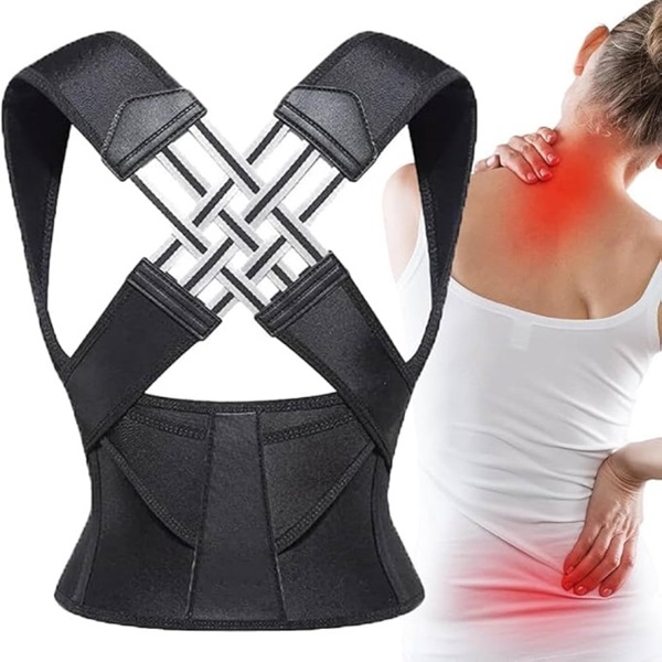 Premium Adjustable Back Posture Corrector Belt for Women Men