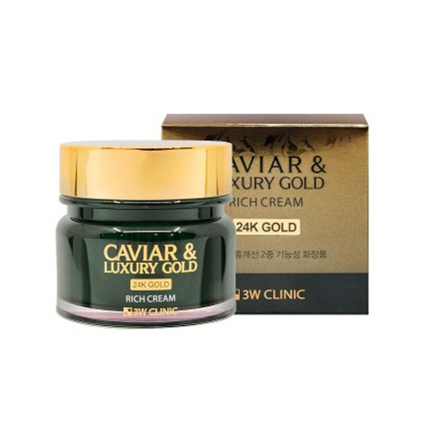 3W Clinic Caviar & Luxury Gold Rich Cream 100g (Korea)