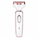 4-in-1 Rechargeable Lady Shaver & Hair Removal Beauty Kit for Women | Painless Electric Razor, Eyebrow, Nose & Body Hair Trimmer (USB Charging)
