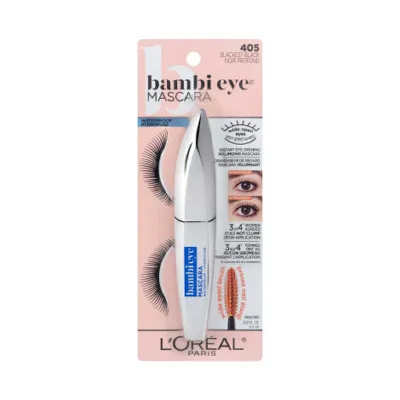 L'Oreal Bambi Eye Waterproof Mascara - 405 Blackest Black (USA)