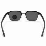 Premium Polarized Glass with Matte Black Metal Alloy Frame