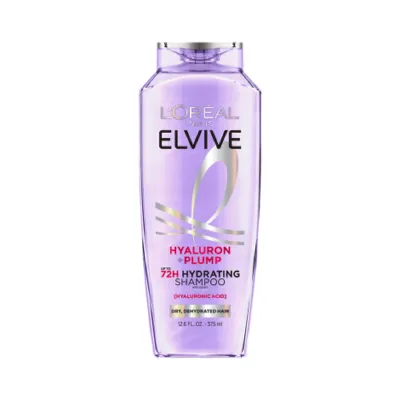 L'Oreal Elvive Hyaluron + Plump 72H Hydrating Shampoo 375ml (USA)