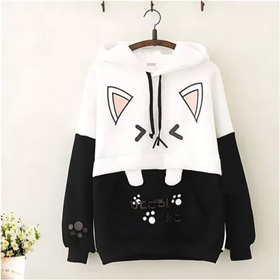 Women's Cotton Fleece Winter Hoodie, 300 GSM, Chest 36 to 40 Inch