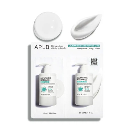 APLB Glutathione Niacinamide Line Body Wash & Body Lotion Mini Pack 7ml+7ml (Korea)