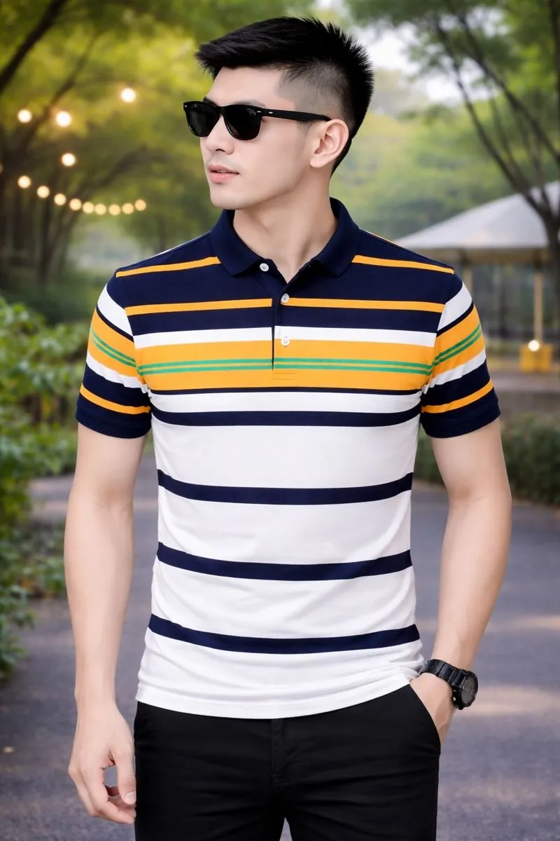 Men's Polyester Polo Shirt, 170 GSM, Sizes M and L