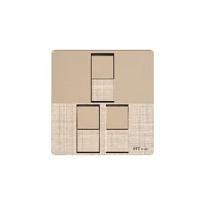 NT blu-ray Chrome Golden 3 Gang 1/2 Way Switch