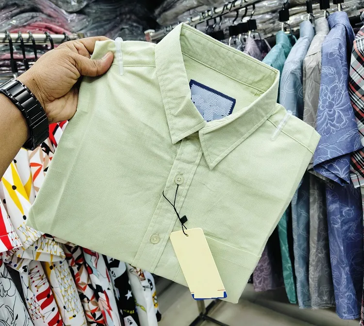 Men's Full Sleeve Oxford Cotton Solid Shirt, Slim Fit