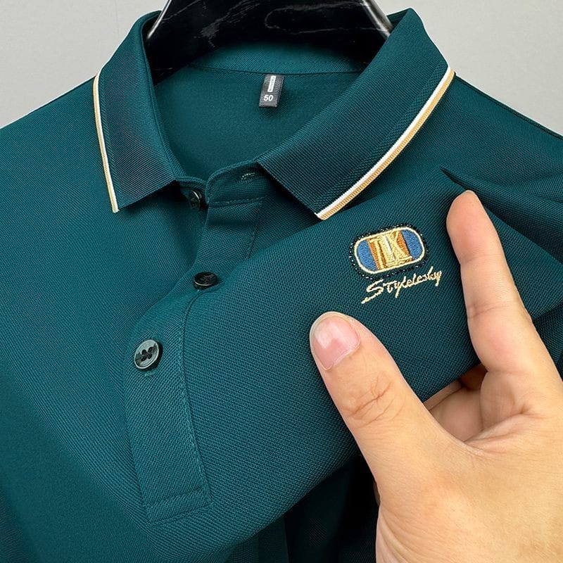 Men's Cotton Spandex Pique Polo Shirt, 220 GSM, 4 Colours