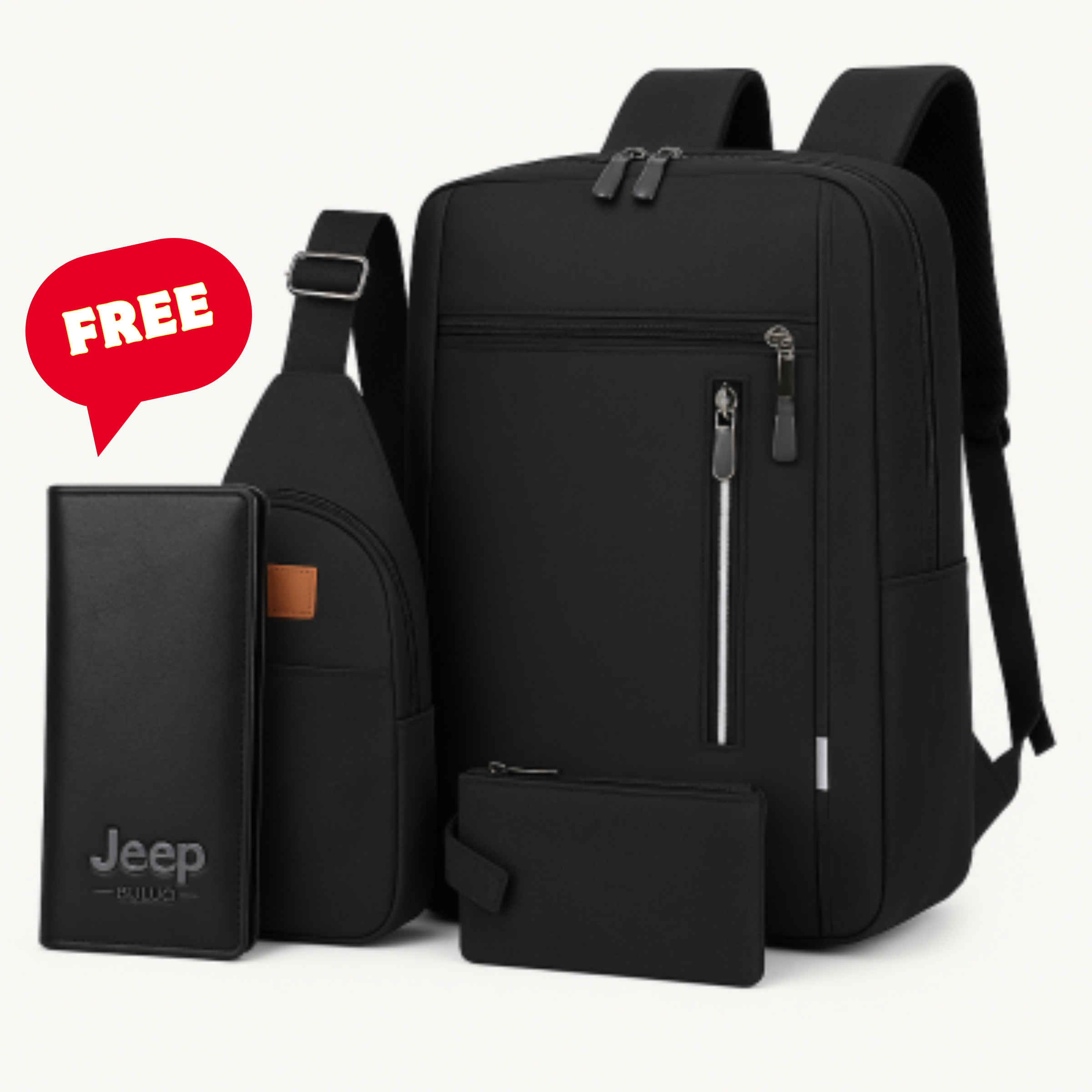 Premium Travel Bag Set 3.1 + FREE Wallet