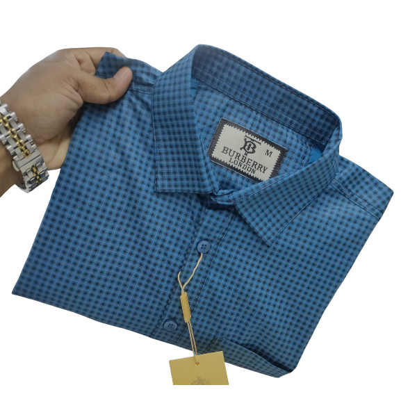 Stylish Cotton Full Sleeve Check Shirt