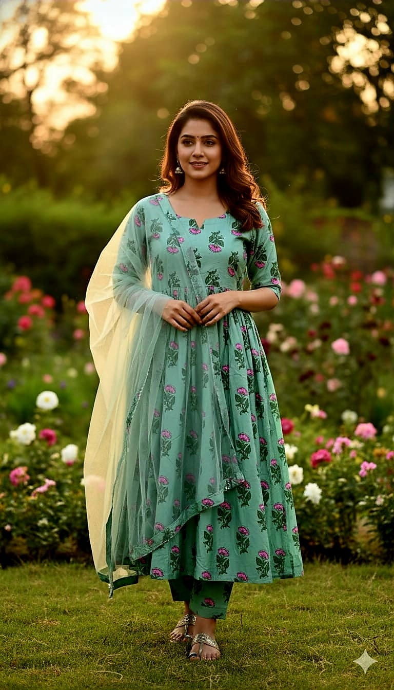 Women's Cotton Three Piece Set, 6 Colour Choices