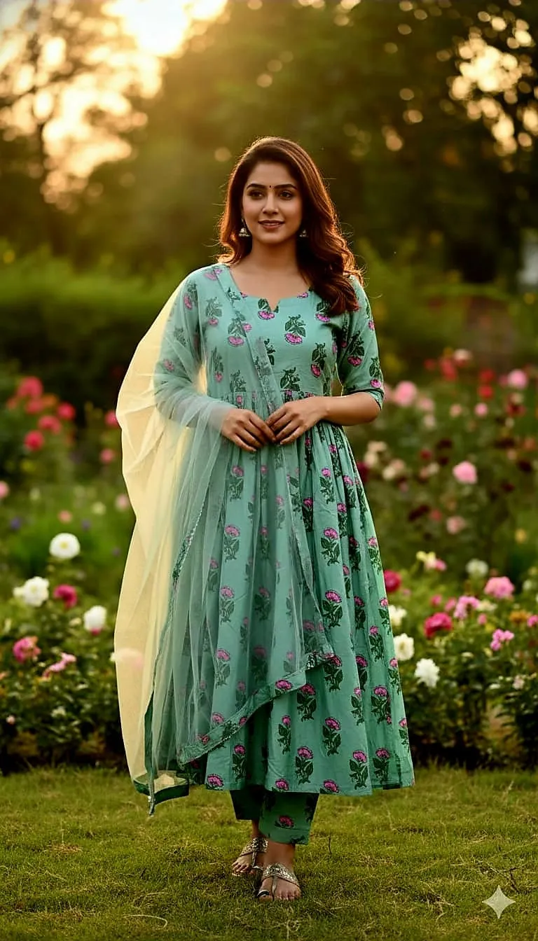 Women's Cotton Three Piece Dress in 6 Colours