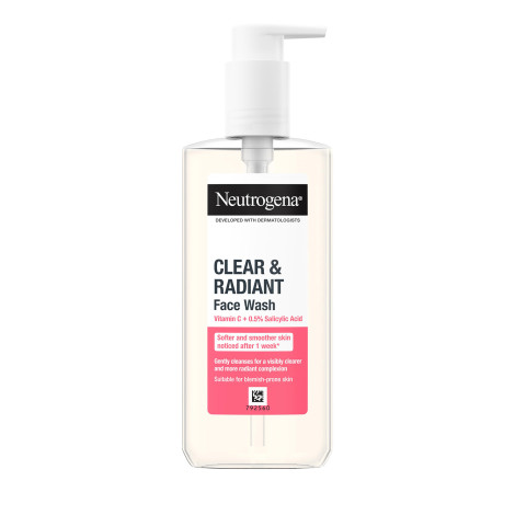 Neutrogena Clear & Radiant Face Wash for Normal Skin 200ml (NEW FORMULA) (Italy)
