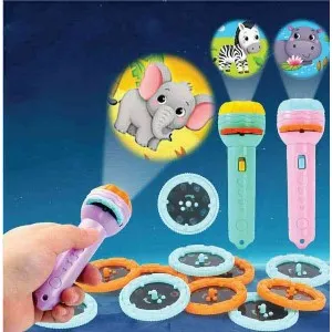 Children Projector Toy Flashlight Story Book