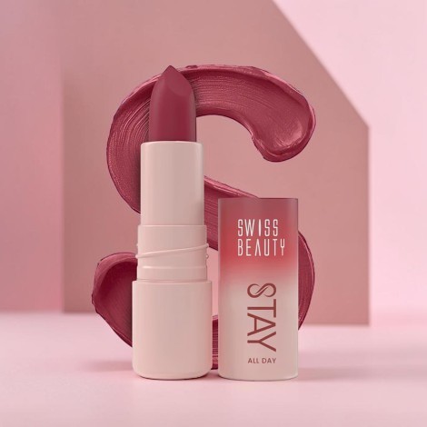 Swiss Beauty Stay All Day Lipstck - 04 Fancy (Korea)