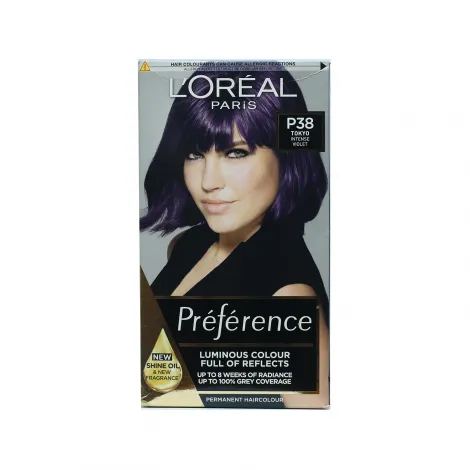 Loreal Hair Color Preference - P38 Tokyo Intense Violet (Belgium)