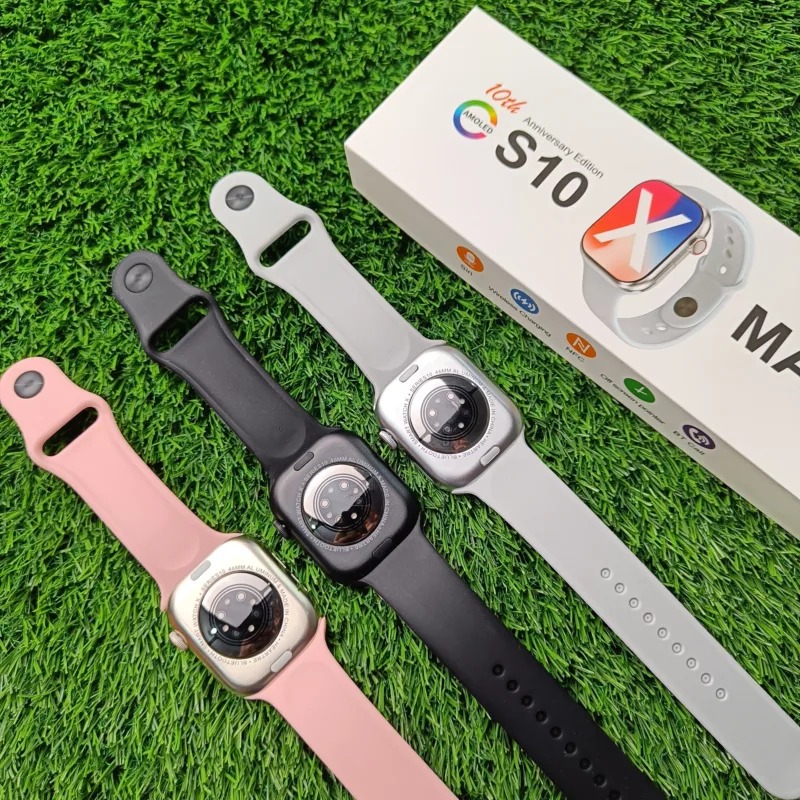S10 Max Laxasfit Smart Watch 2.29 Inch AMOLED Display NFC Bluetooth Call Wireless Charging