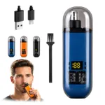 Rechargeable Electric Nose Hair Trimmer for Men & Women | Stainless Steel, Painless & Washable Grooming Kit with USB Charging