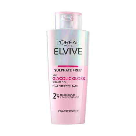 L'Oreal Elvive Sulphate Free Glycolic Gloss Shampoo 200ml (France)