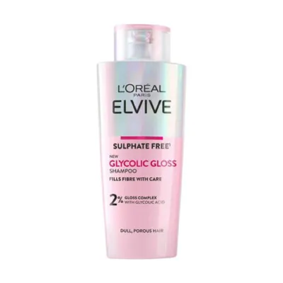 L'Oreal Elvive Sulphate Free Glycolic Gloss Shampoo 200ml (France)