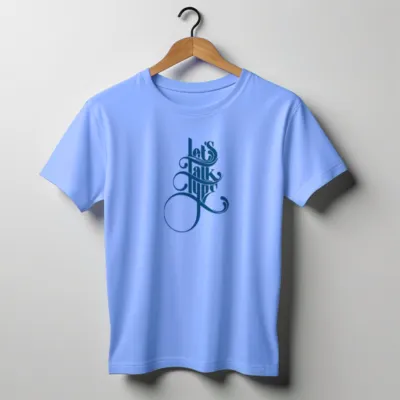 Jersey Fabrics Let's Talk Type T-shirt