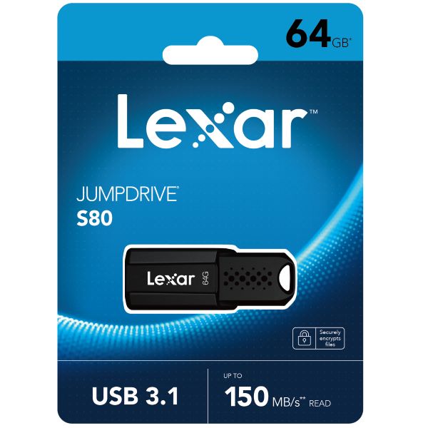 Lexar JumpDrive S80 USB3.1 Pen Drive – 64GB