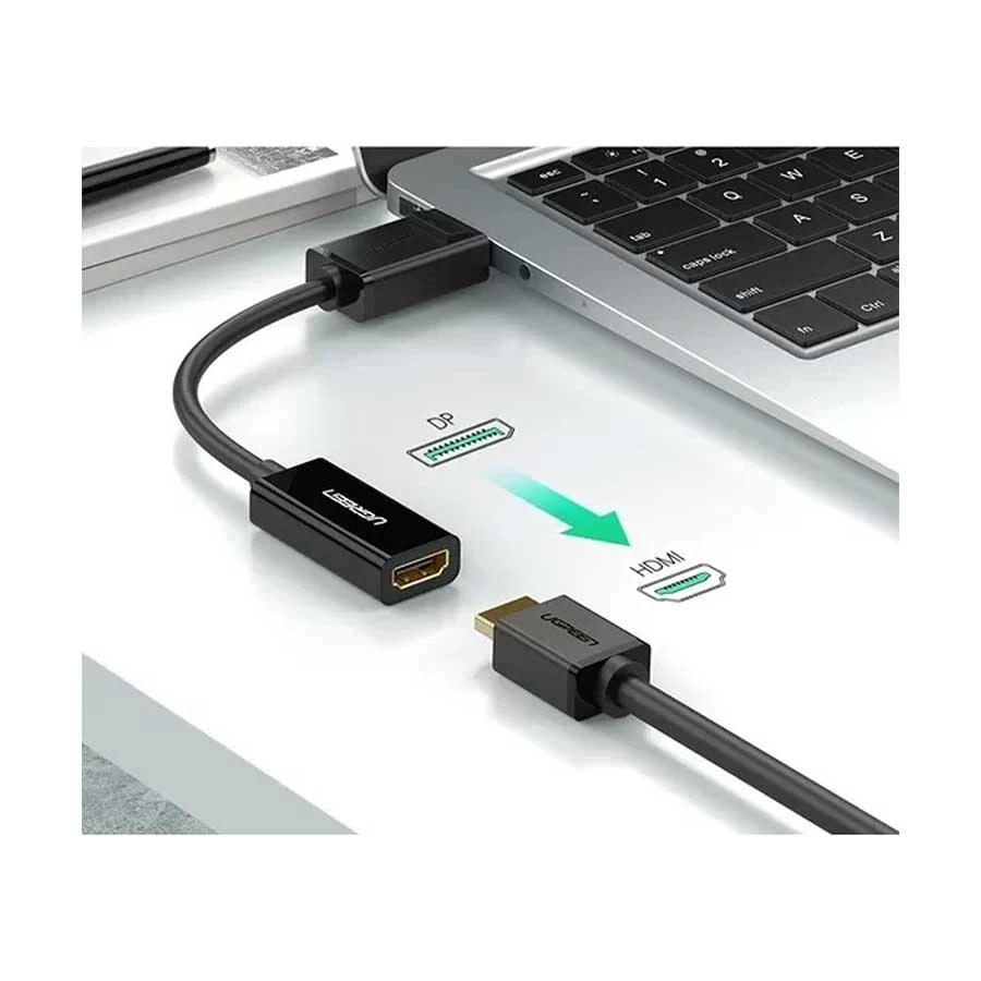UGREEN MM137 40363 DisplayPort Male to HDMI Female Converter, Black