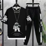 Men's Half Sleeve Jersey T-Shirt and Trouser Set, 6 Colours