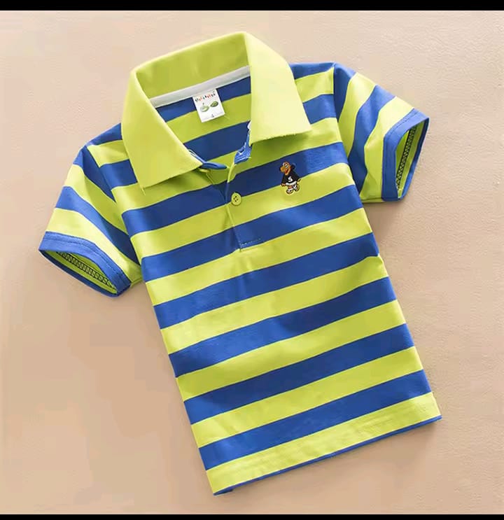 Kids' Pure Cotton Polo Shirt, 6 Colours, 1 to 10 Years