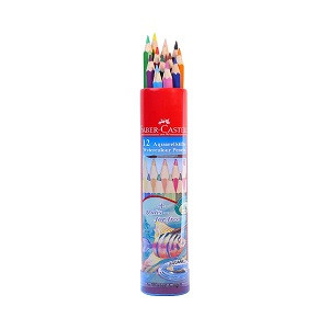 Faber Castle 24 Water color pencil round tin 12 water color pencil Faber Castle