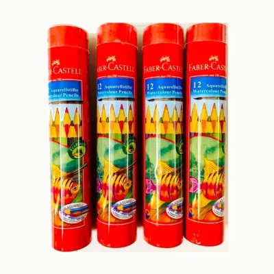 Faber Castell Long Color Pencil Round Tin