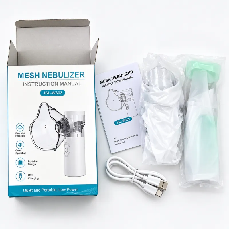Portable Mesh Nebulizer JSL-W303 – Quiet, Battery or USB Powered