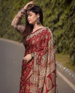 Soft Silk Batik Print Saree, 12.5 Haath, Blouse Included
