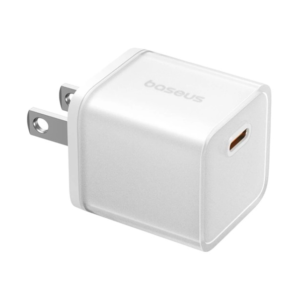 Baseus P10162501213-00 USB-C 20W GaN White Charger