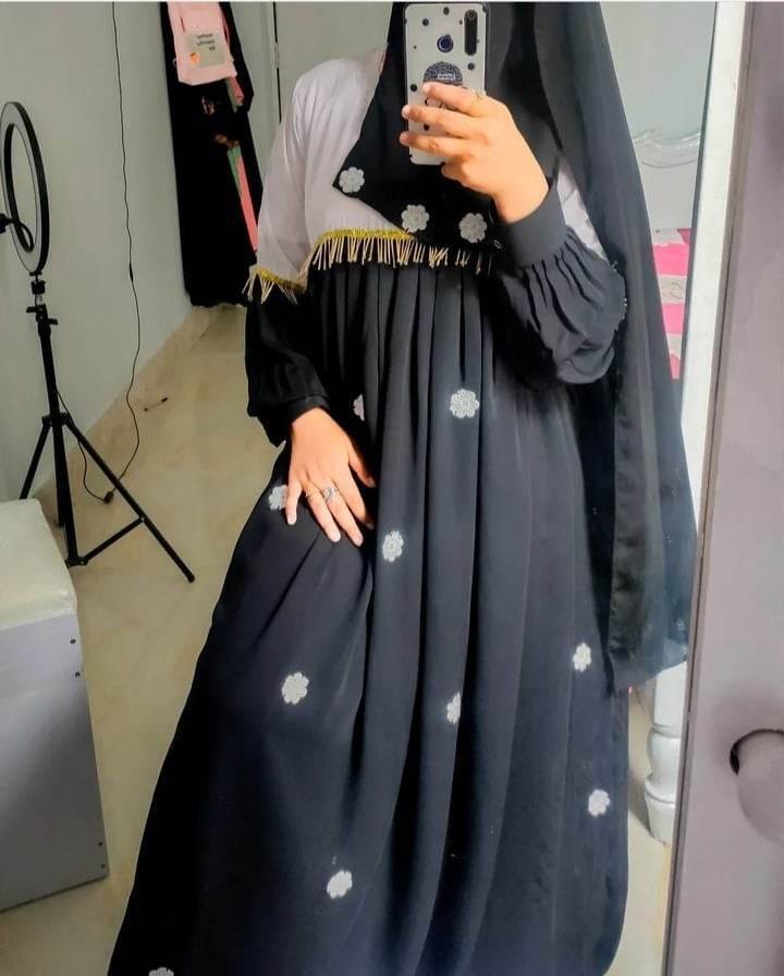 Party Borka Full Set with Hijab and Nikab, Sizes 52 to 56
